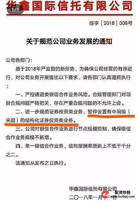 股票配资的公司_信托公司股票下跌原因_信托公司中间级股票配资业务暂停