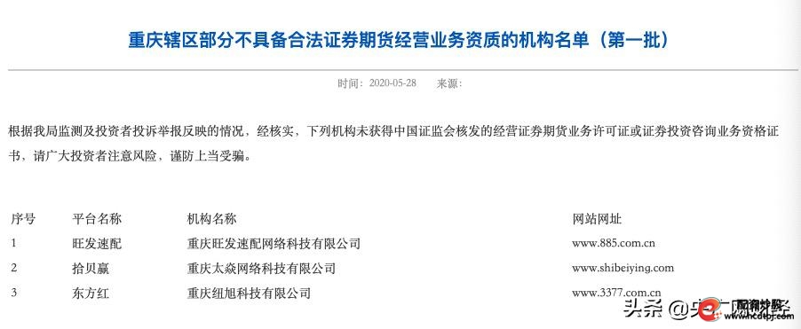 监管机构发布黑名单_场外配资风险警示_证券配资开户